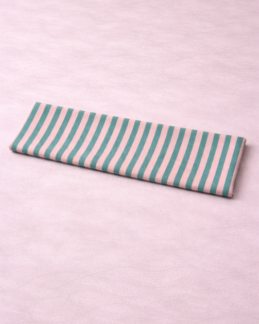 Green Stripe Hair Bow