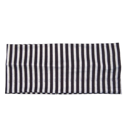 Black Stripe Hair Bow