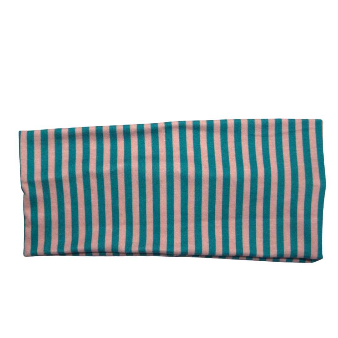 Green Stripe Hair Bow