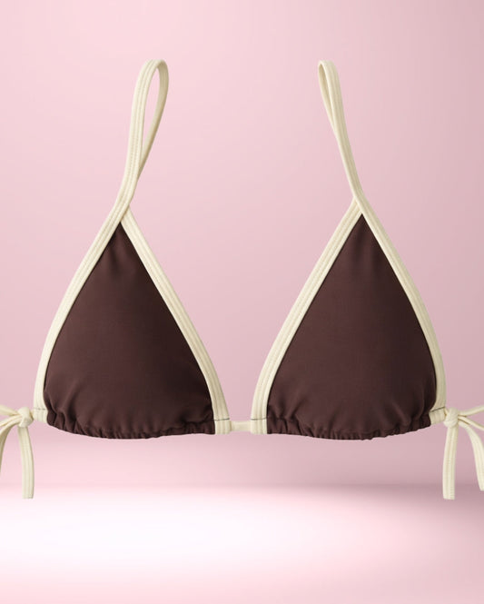 Mocha-Sand Bikini Top