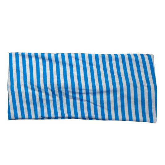 Blue Stripe Hair Bow