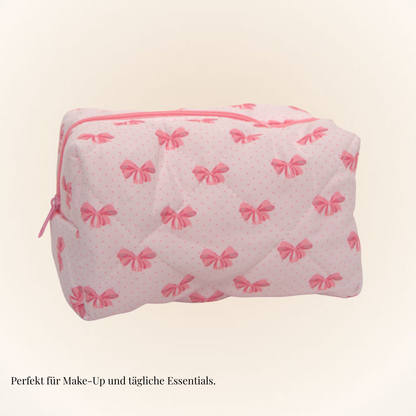Pink Bow Cosmetic Bag